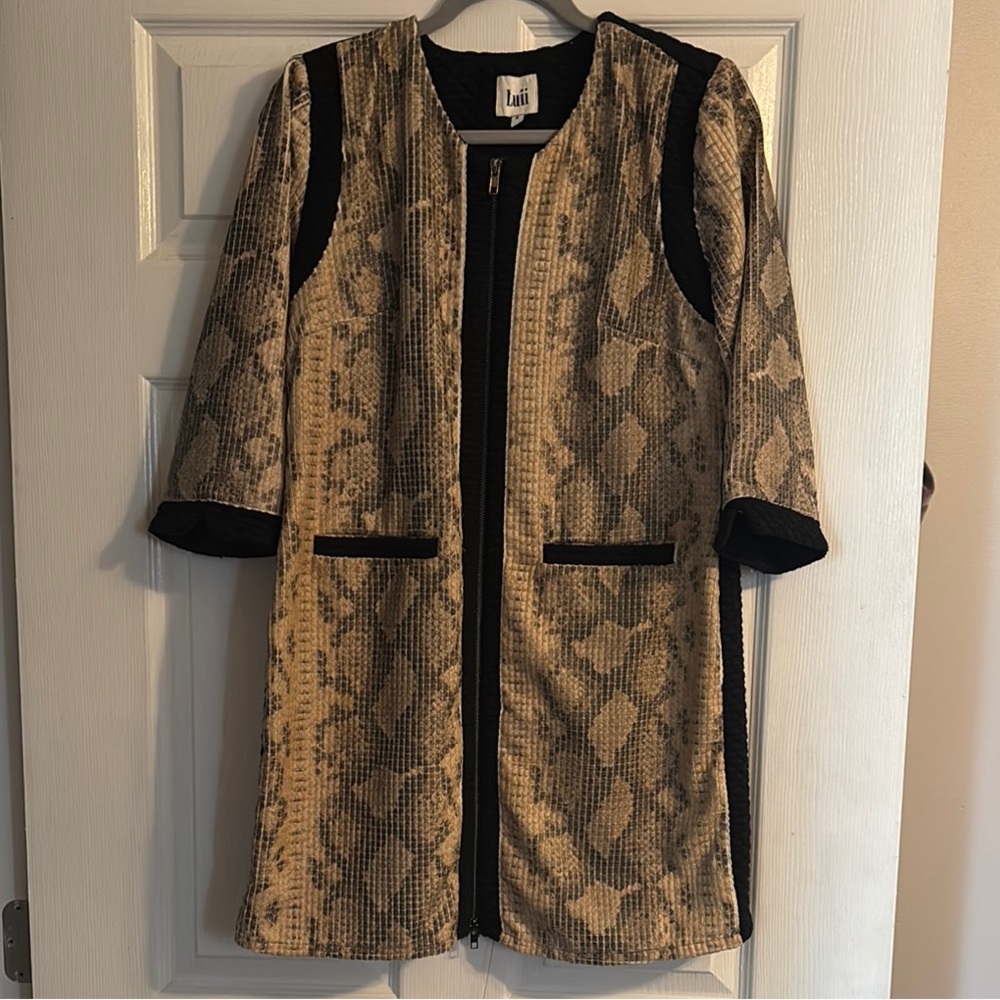 Luii Small Snake Skin Zip Dress